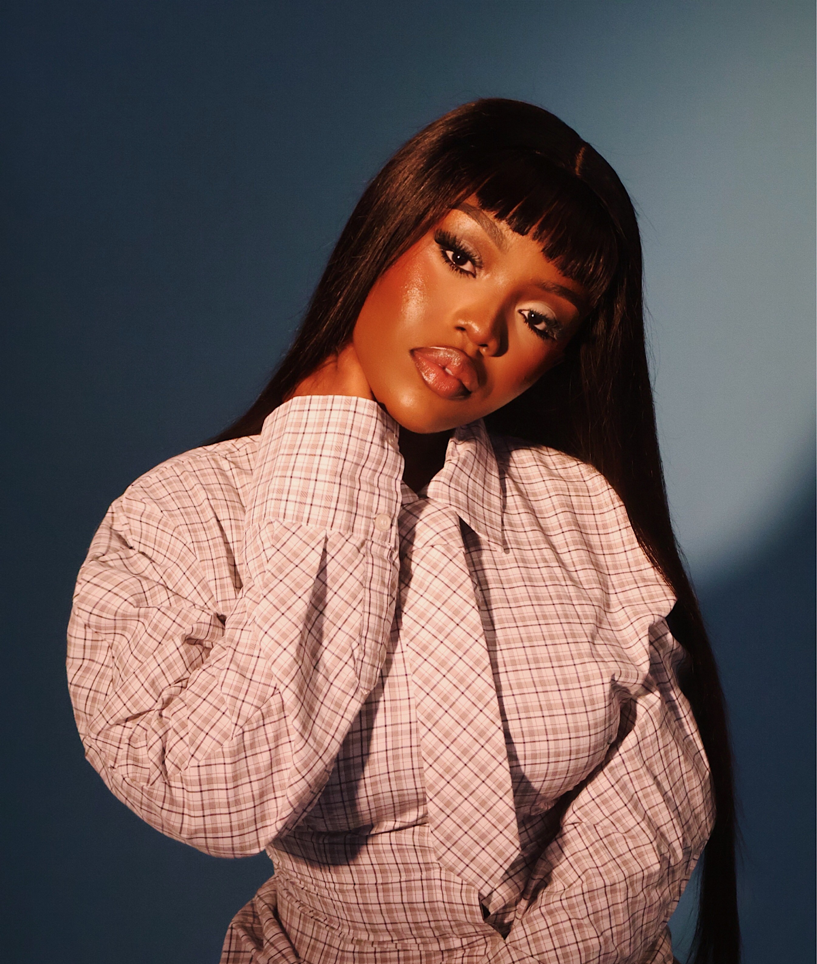 Editorial portrait in dramatic light